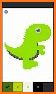 Dinosaur Color By Number Jurassic Pixel Art related image