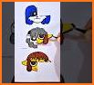 Easy Drawing- Happy puzzle drawing related image
