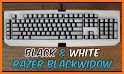 Black White Keyboard Theme related image