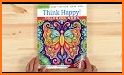 Coloring book: Happy coloring related image