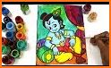Lord Krishna Coloring Book related image