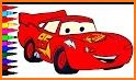 Cars coloring book for kids related image