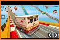 Mega Ramp Car Stunts - Ambulance Car Stunts Game related image