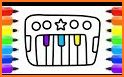Kids Piano and Color Book related image