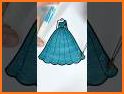Dress glitter color by number related image