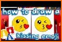 how to draw emoji face related image