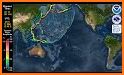 Earthquakes and Tsunamis Map related image