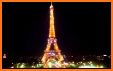 Eiffel Tower Night Light Show Live Wallpaper related image