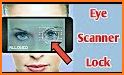 Eye retina lock screen prank related image
