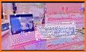 Sakura Breeze Girl Keyboard Background related image
