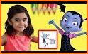 How to color vampirina related image