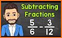 Subtract Fractions Math Game related image