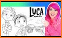 Luca Coloring Book related image