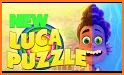 Luca and Alberto puzzle game cartoon related image