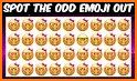 Find the different emoji related image