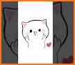 Mochi Peach Cat Stickers for WhatsApp related image
