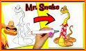 Coloring book bad guys related image