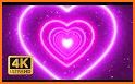 Colorful Love Hearts Keyboard Background related image