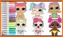 dolls coloring lols book for kids related image