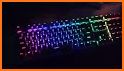 Neon Blue Keyboard related image