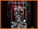 3D Red Blood Skull Live Wallpaper Keyboard Theme related image