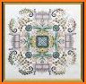 Cross Stitch Coloring Mandala related image