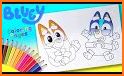 Bluey coloring book related image