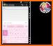 Pink Blue SMS Keyboard Theme related image