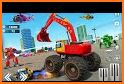 Monster Crane robot Car – Excavator robot game related image