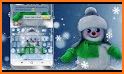 3D Cute Christmas Snow Man Keyboard related image