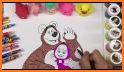 Coloriage Macha et l'Ours related image