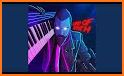 Neon Owl Keyboard Background related image