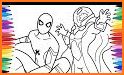 Superheroes spider coloring book 2020 related image