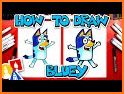 Bluey Bingo coloring related image