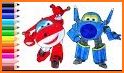 Super Wings Coloring related image