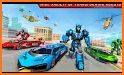 Limo Robot Car Transform: Police Robot Game 2022 related image