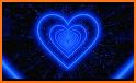 Blue Hearts Live Keyboard Background related image
