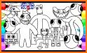 rainbow friends coloring book related image