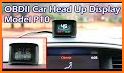 GPS Speedometer OBD2 Car dashboard: Speed limit related image