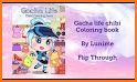 Gacha Coloring life book related image