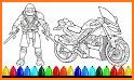 Motorcycle Coloring Pages related image