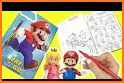Princess Peach Coloring book related image