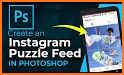 PuzzleTemplate - Grid template post for Instagram related image