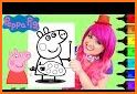 Peppa-Pig : Painting & Coloring Book related image