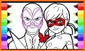 How to color Ladybug and Cat Noir coloring Book related image