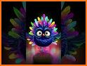 Neon Owl Keyboard Background related image