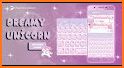 Pink Galaxy Unicorn Keyboard related image
