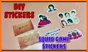 Squid Game Stickers related image