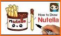 How to draw cute food related image