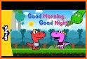 Good Morning Afternoon Evening Night in English related image